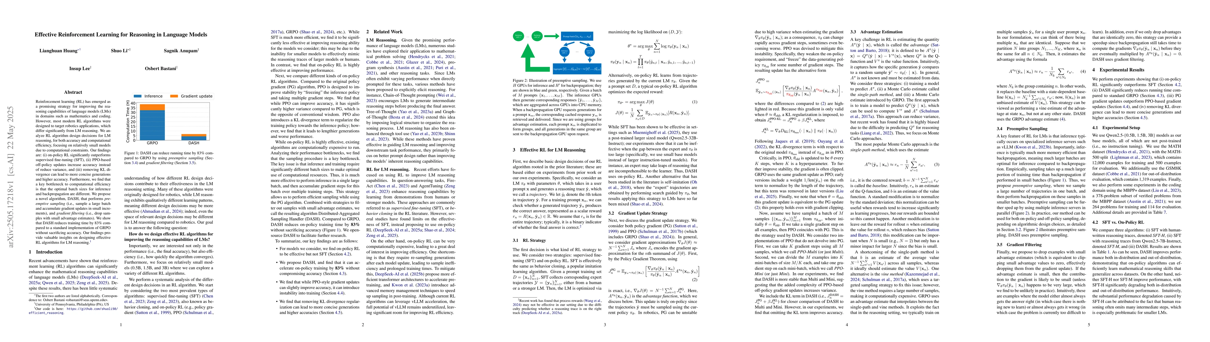 Thumbnail for Effective Reinforcement Learning for Reasoning in Language Models