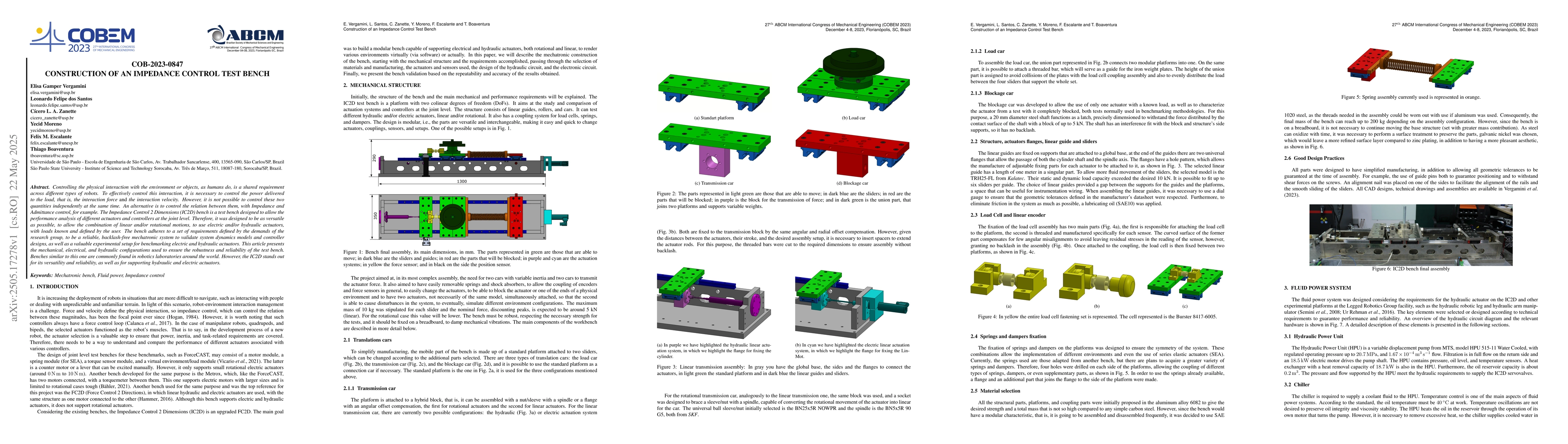 Thumbnail for Construction of an Impedance Control Test Bench