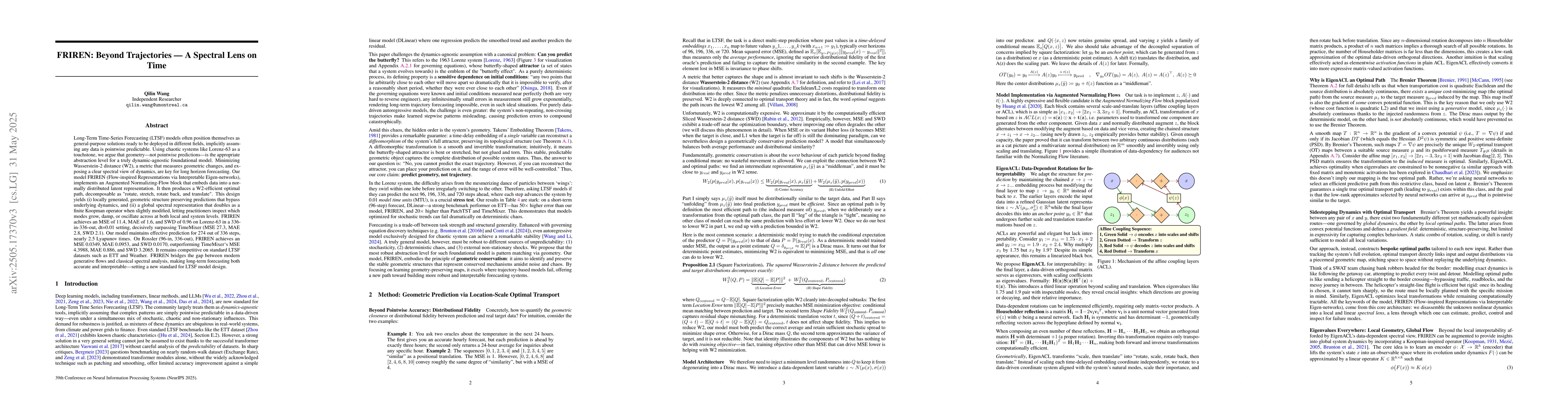 Thumbnail for FRIREN: Beyond Trajectories -- A Spectral Lens on Time