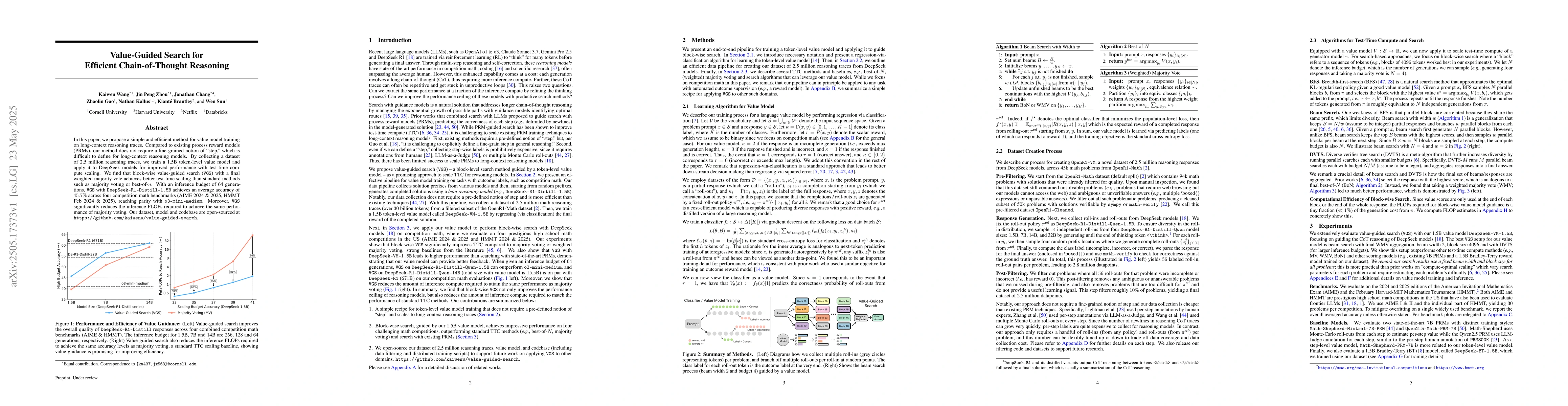 Thumbnail for Value-Guided Search for Efficient Chain-of-Thought Reasoning