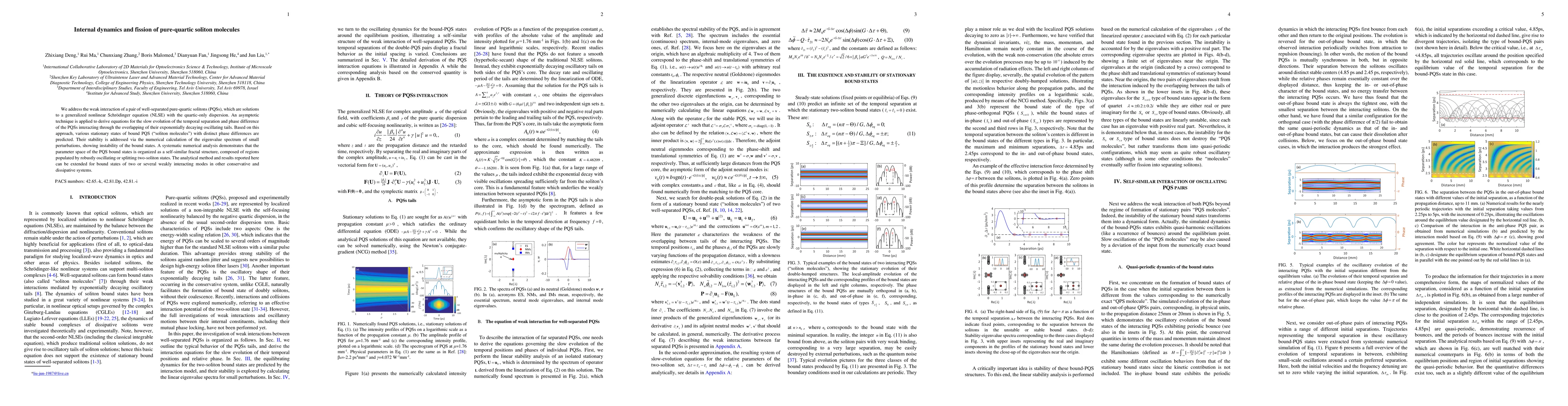 Thumbnail for Internal dynamics and fission of pure-quartic soliton molecules