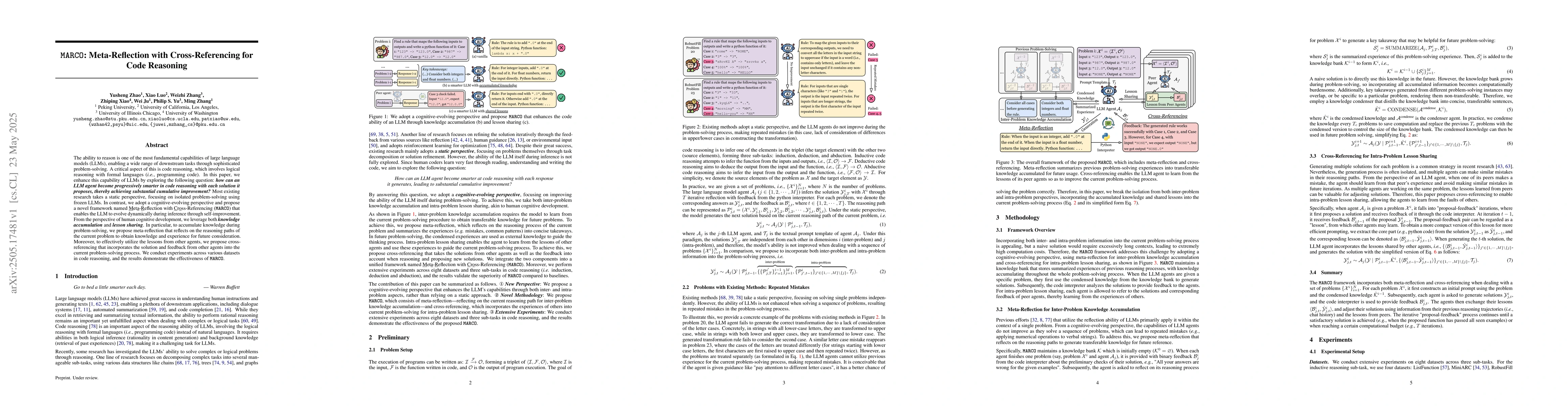 Thumbnail for MARCO: Meta-Reflection with Cross-Referencing for Code Reasoning