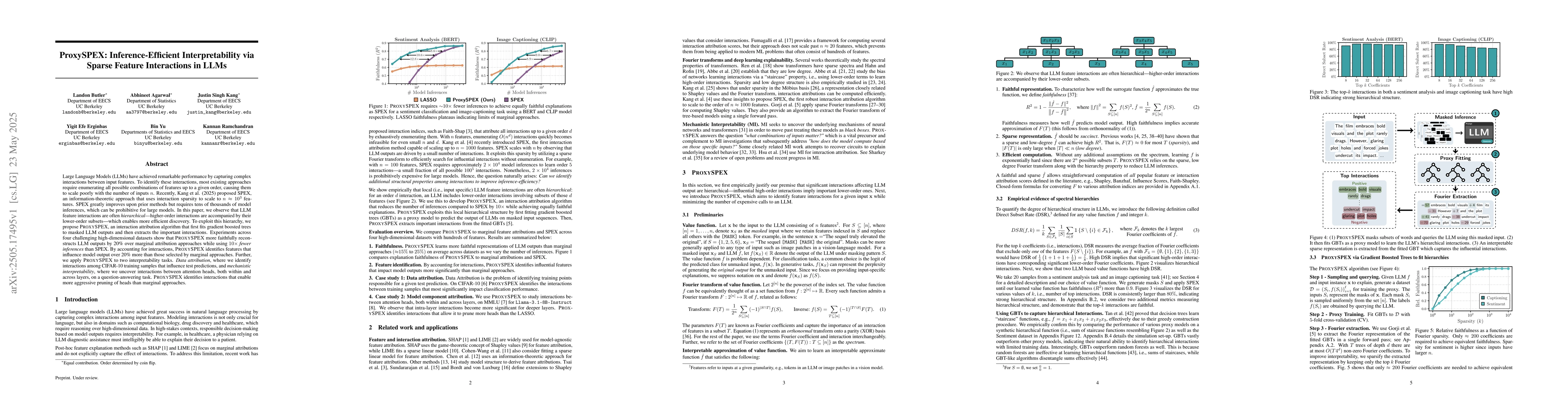 Thumbnail for ProxySPEX: Inference-Efficient Interpretability via Sparse Feature
  Interactions in LLMs