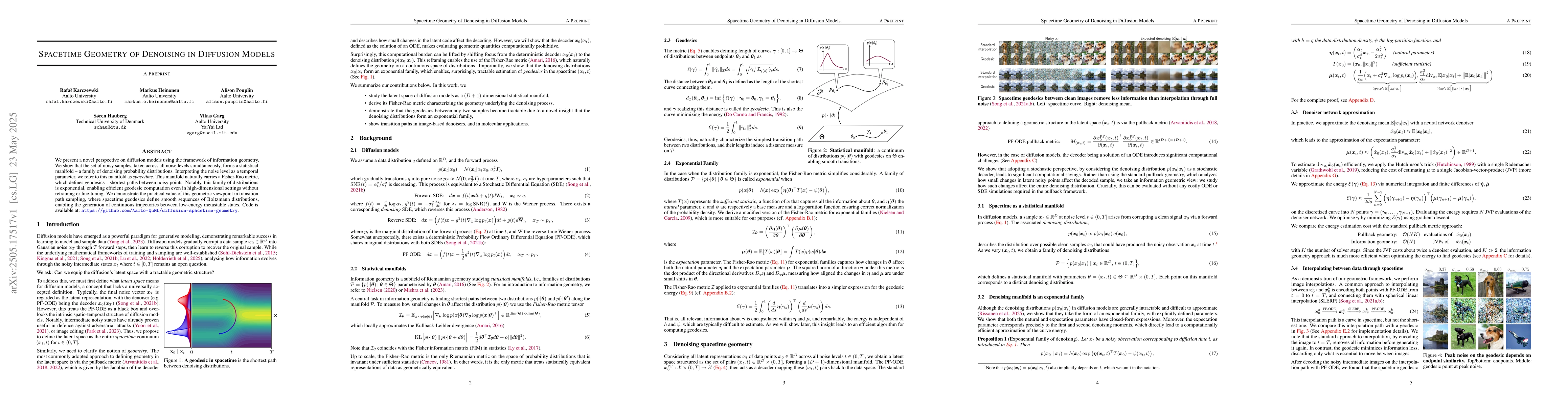 Thumbnail for Spacetime Geometry of Denoising in Diffusion Models