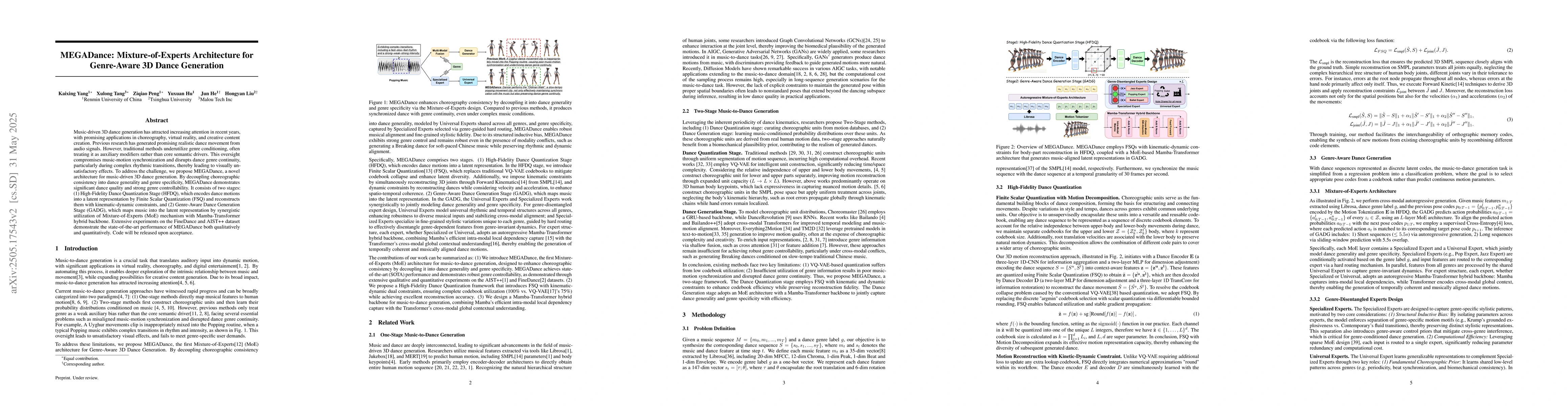 Thumbnail for MEGADance: Mixture-of-Experts Architecture for Genre-Aware 3D Dance
  Generation