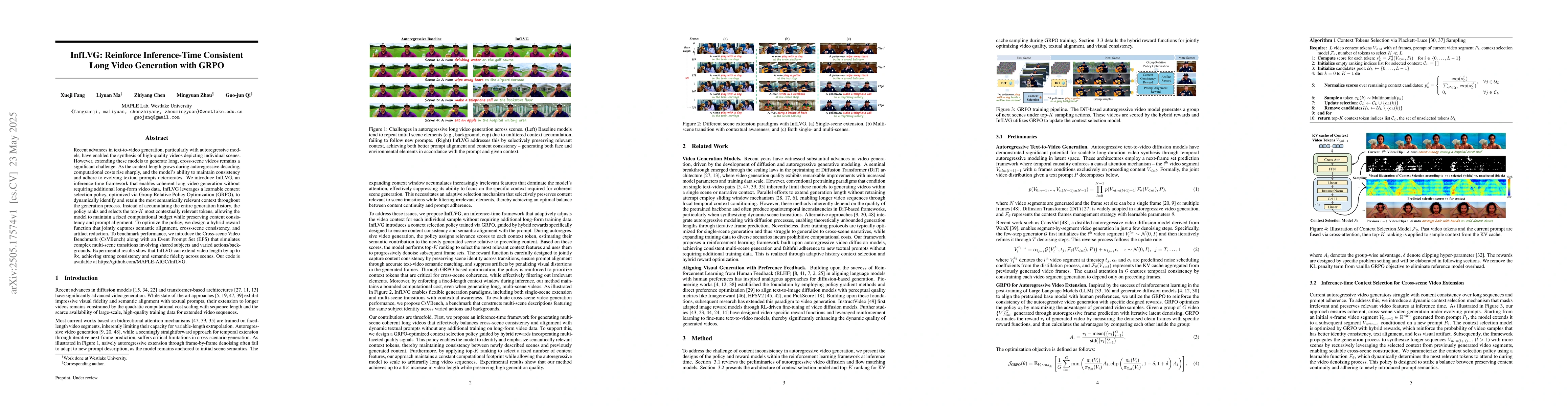 Thumbnail for InfLVG: Reinforce Inference-Time Consistent Long Video Generation with
  GRPO