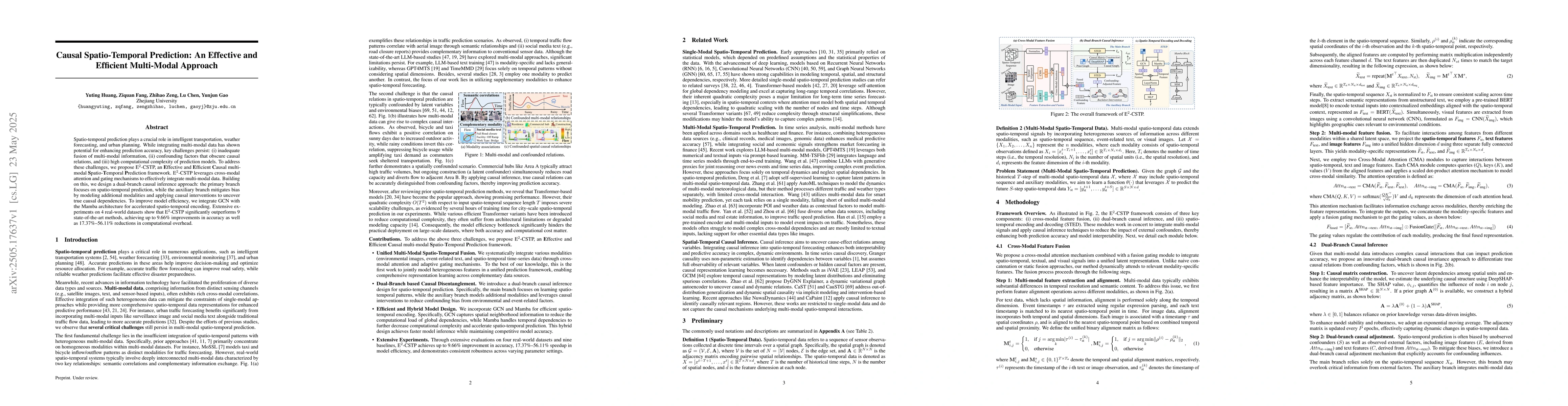 Thumbnail for Causal Spatio-Temporal Prediction: An Effective and Efficient
  Multi-Modal Approach