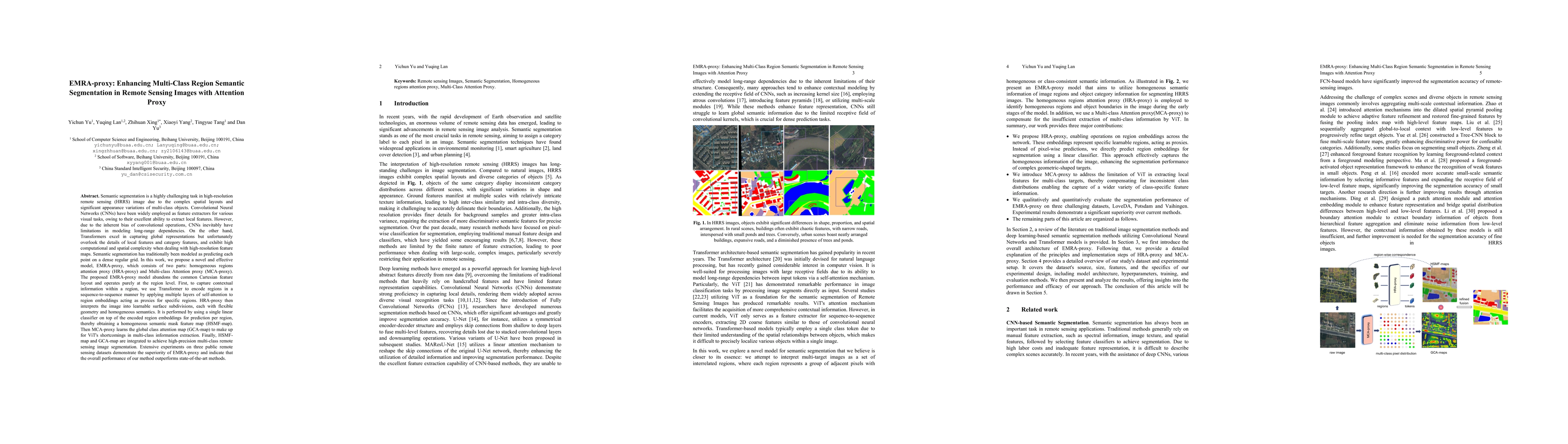 Thumbnail for EMRA-proxy: Enhancing Multi-Class Region Semantic Segmentation in Remote
  Sensing Images with Attention Proxy