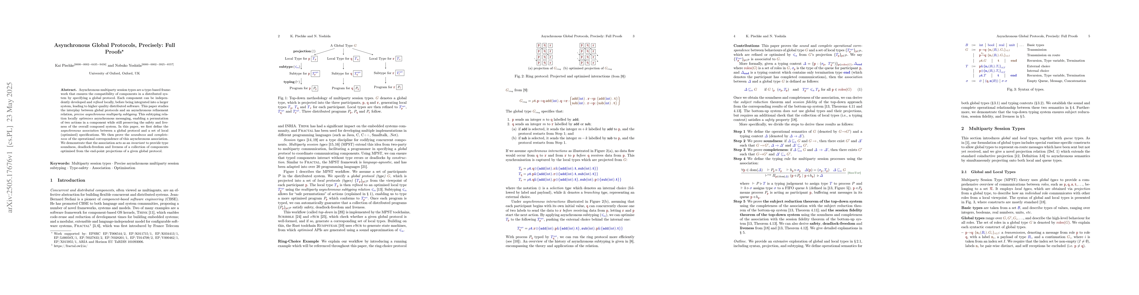 Thumbnail for Asynchronous Global Protocols, Precisely: Full Proofs