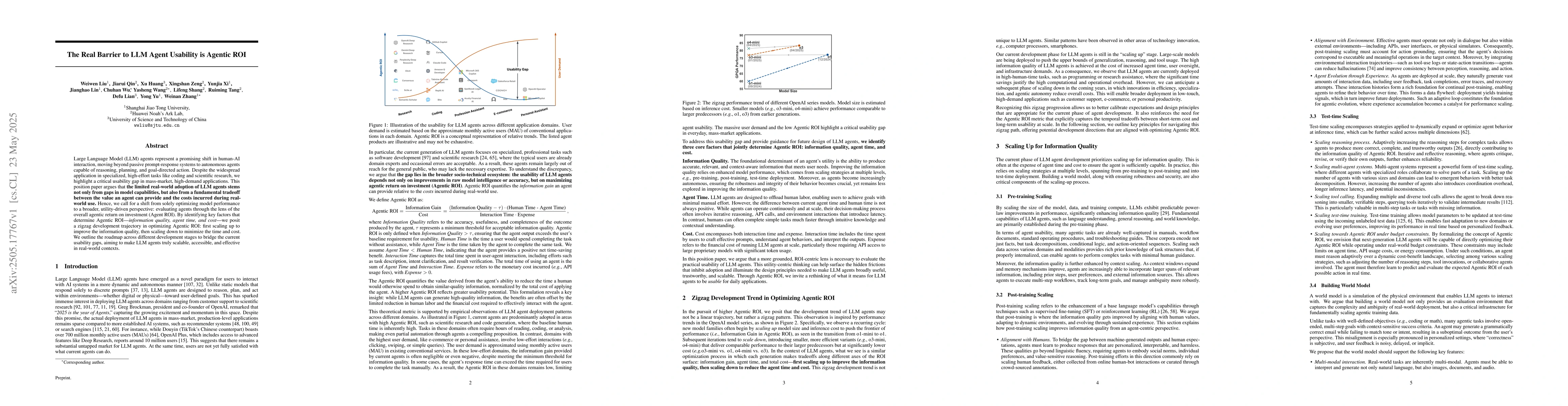 Thumbnail for The Real Barrier to LLM Agent Usability is Agentic ROI