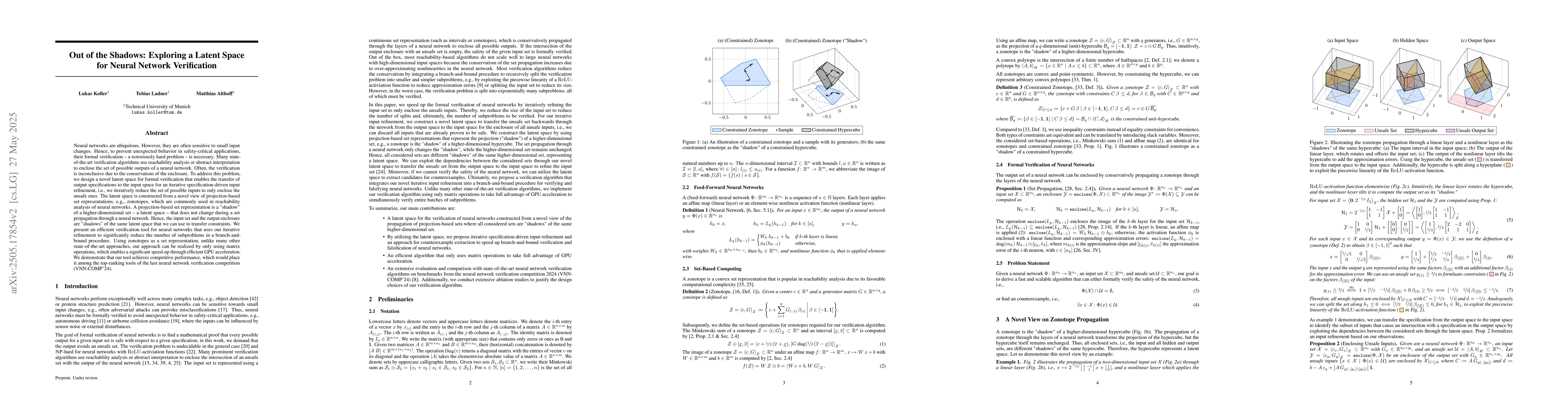 Thumbnail for Out of the Shadows: Exploring a Latent Space for Neural Network
  Verification