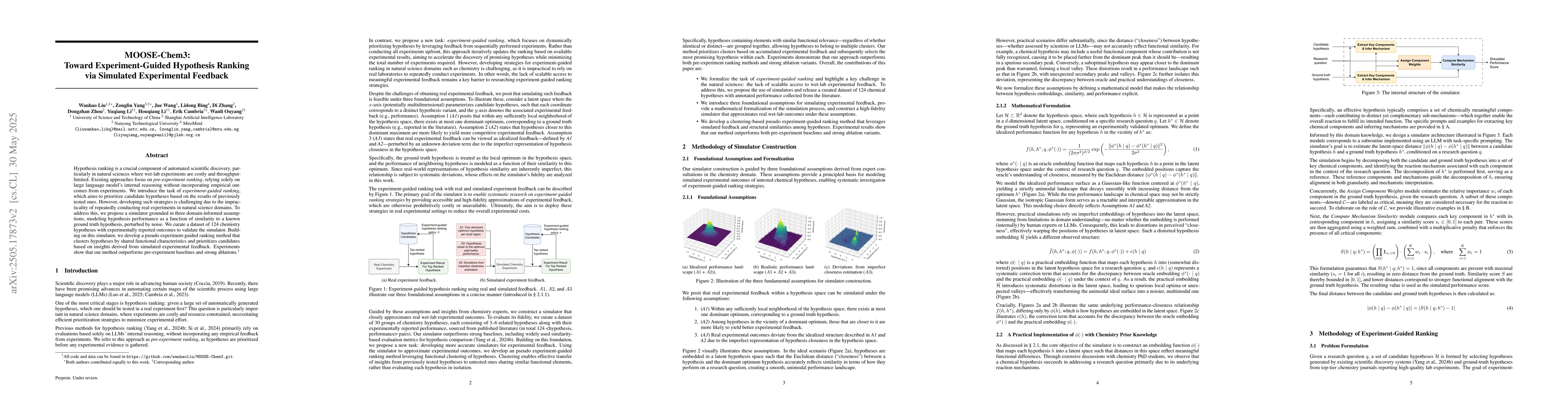 Thumbnail for MOOSE-Chem3: Toward Experiment-Guided Hypothesis Ranking via Simulated
  Experimental Feedback