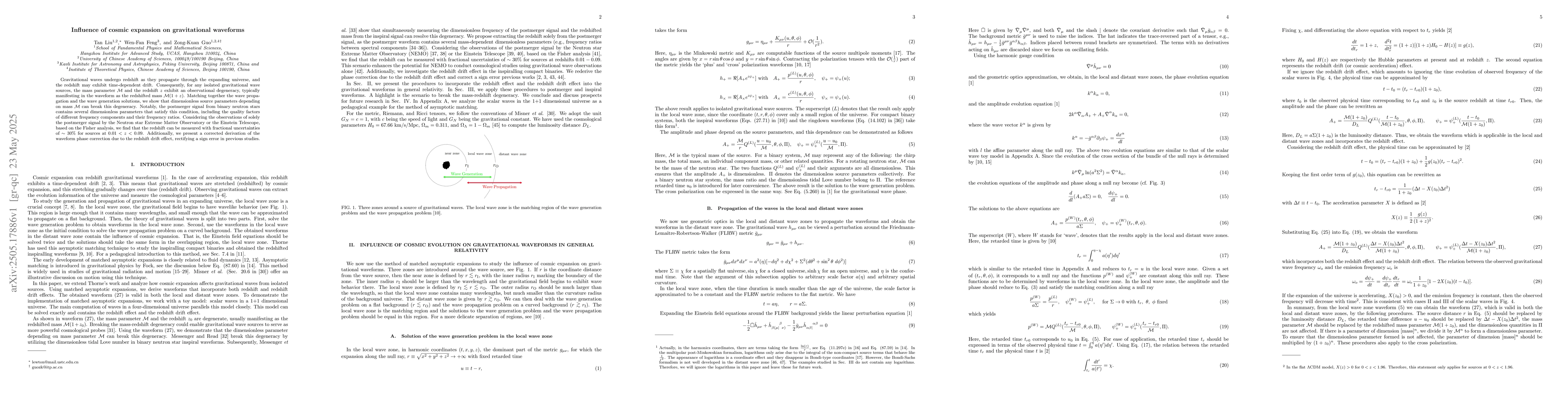 Thumbnail for Influence of cosmic expansion on gravitational waveforms