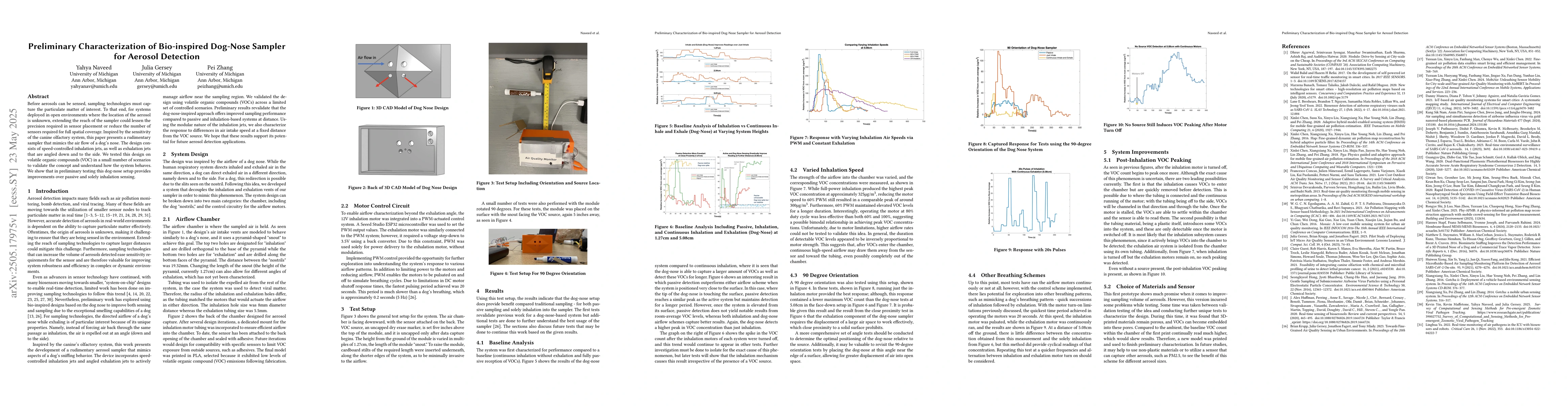 Thumbnail for Preliminary Characterization of Bio-inspired Dog-Nose Sampler for
  Aerosol Detection