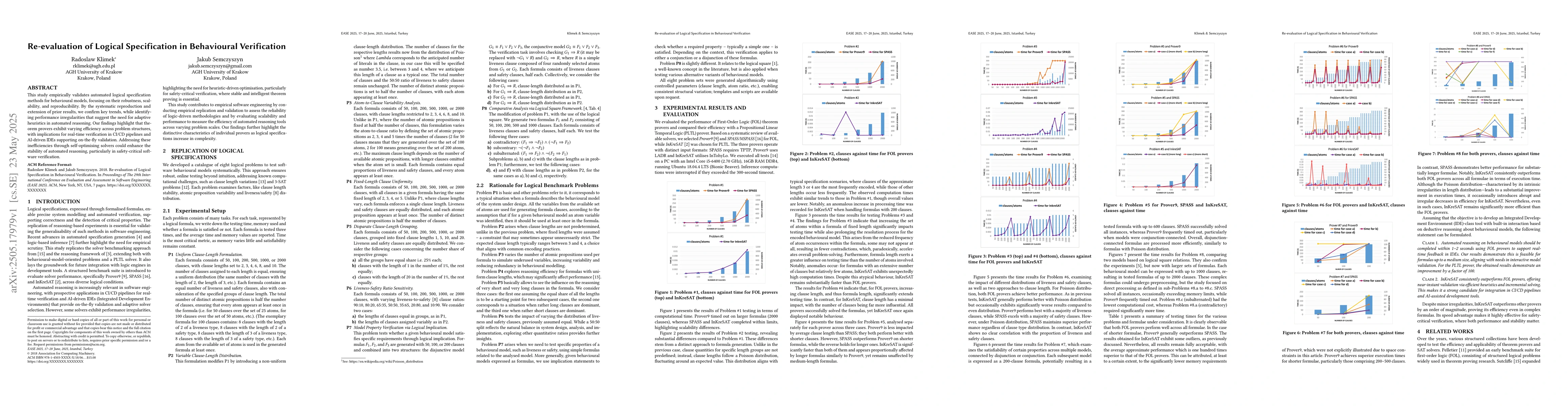 Thumbnail for Re-evaluation of Logical Specification in Behavioural Verification