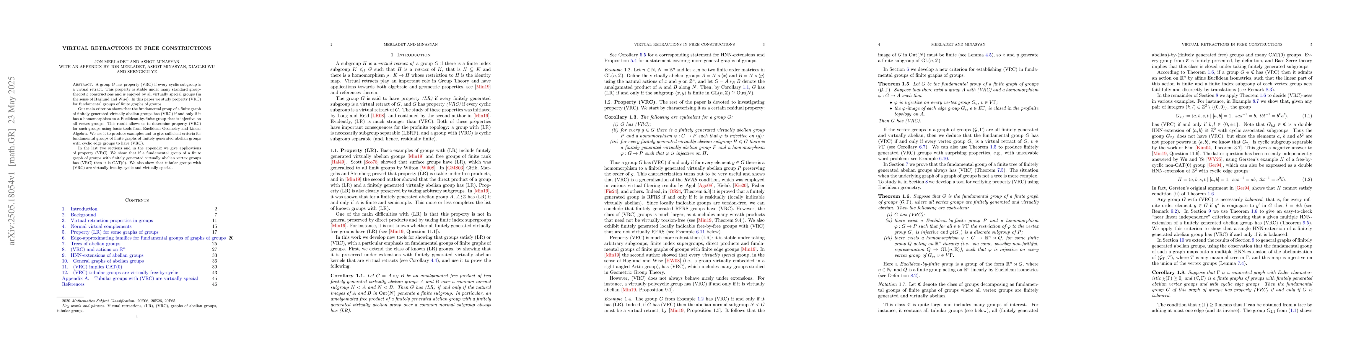 Thumbnail for Virtual retractions in free constructions