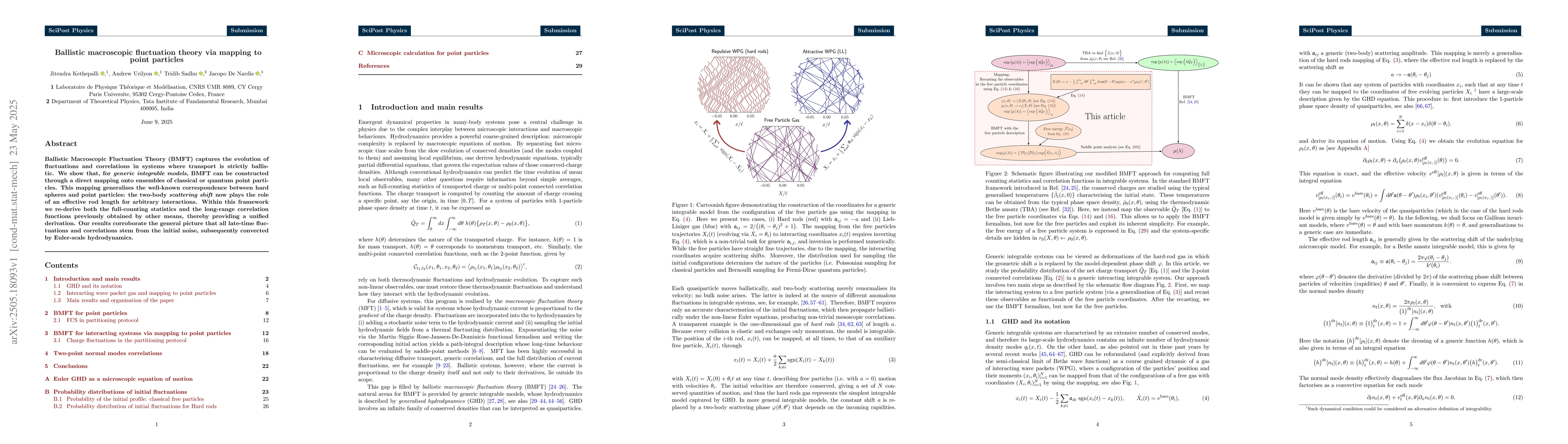 Thumbnail for Ballistic macroscopic fluctuation theory via mapping to point particles
