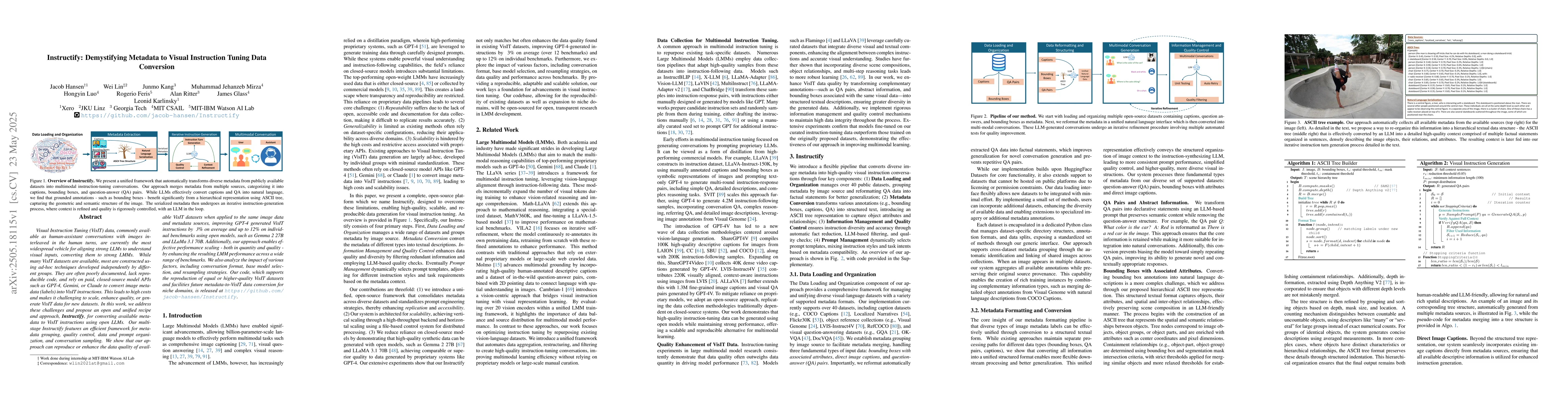 Thumbnail for Instructify: Demystifying Metadata to Visual Instruction Tuning Data
  Conversion