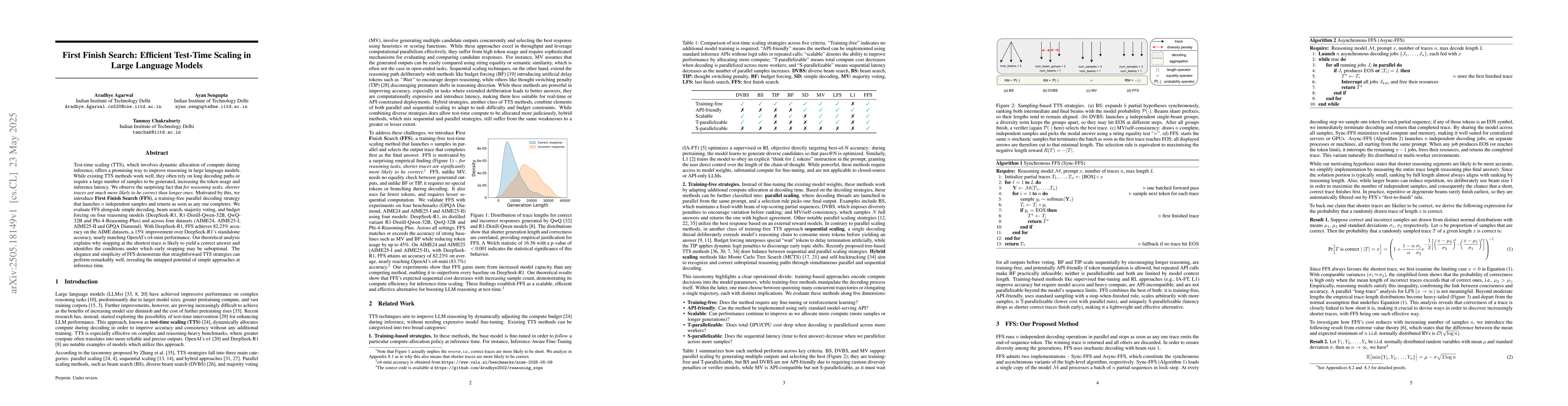 Thumbnail for First Finish Search: Efficient Test-Time Scaling in Large Language
  Models
