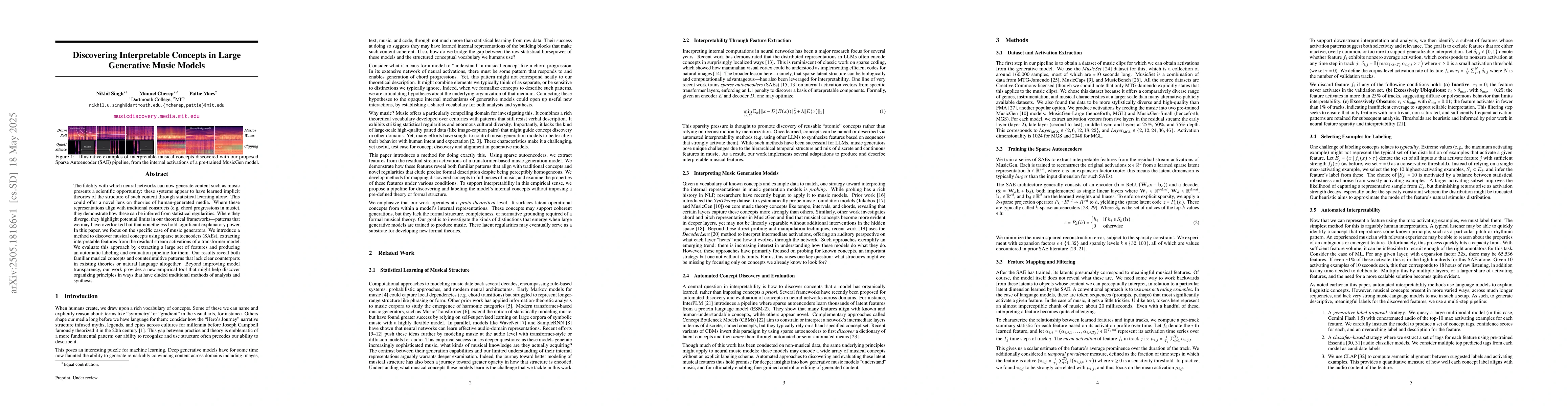 Thumbnail for Discovering Interpretable Concepts in Large Generative Music Models