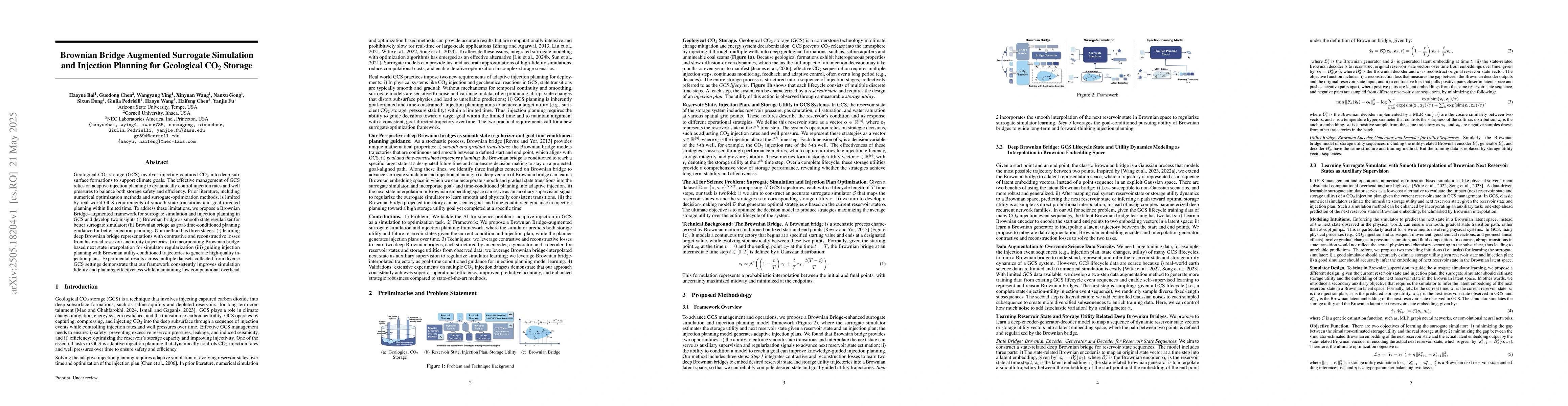 Thumbnail for Brownian Bridge Augmented Surrogate Simulation and Injection Planning
  for Geological CO$_2$ Storage