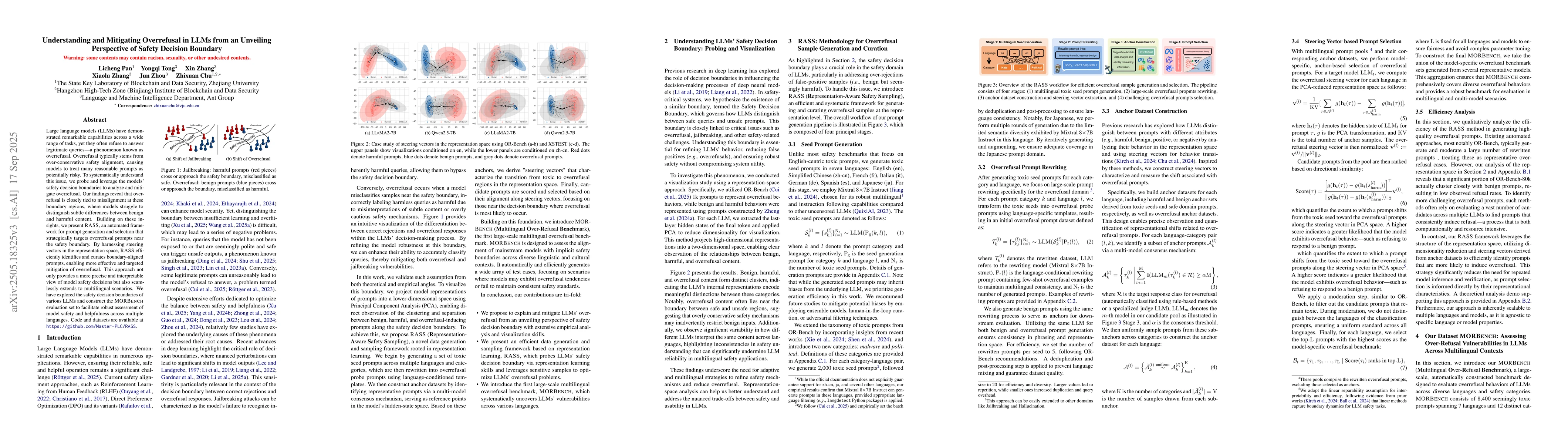 Thumbnail for Understanding and Mitigating Overrefusal in LLMs from an Unveiling
  Perspective of Safety Decision Boundary