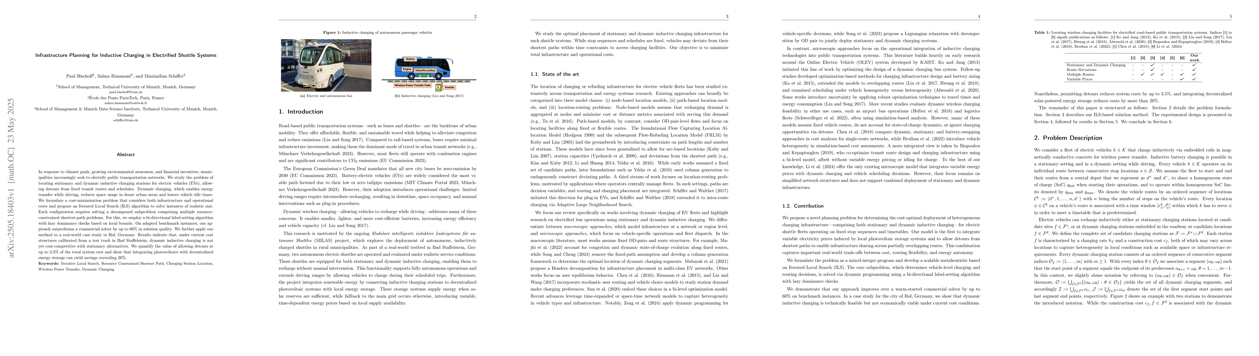 Thumbnail for Infrastructure Planning for Inductive Charging in Electrified Shuttle
  Systems