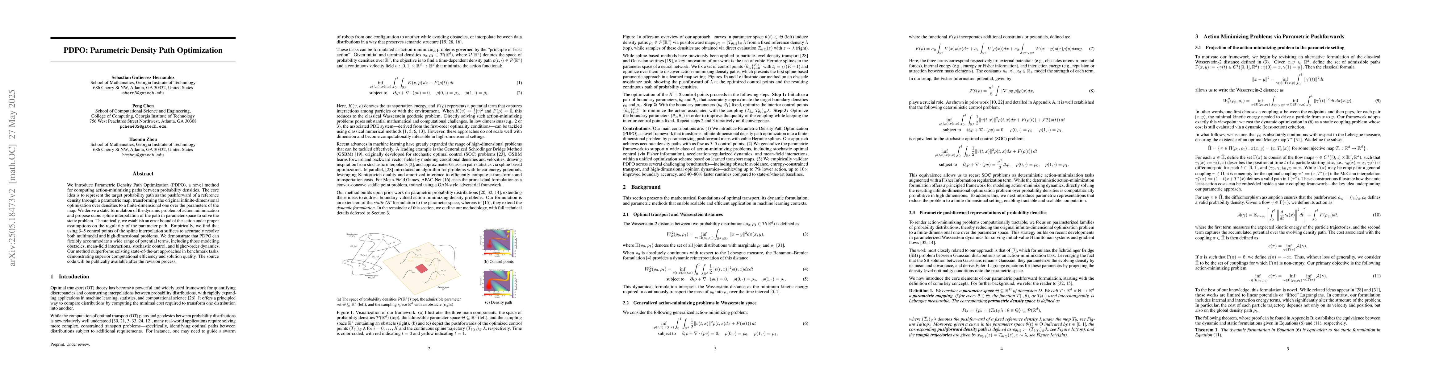 Thumbnail for PDPO: Parametric Density Path Optimization