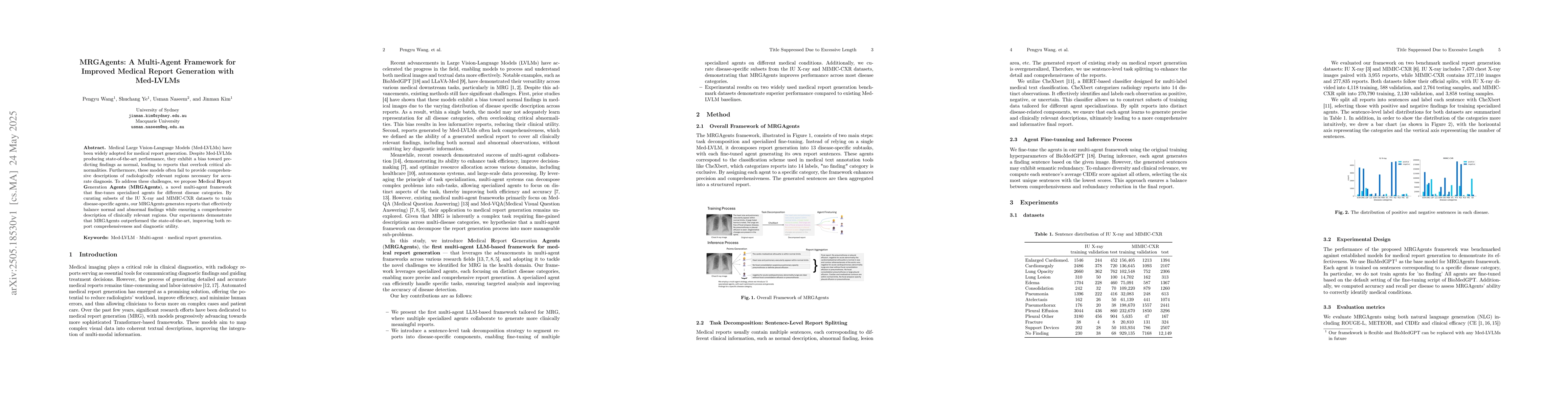 Thumbnail for MRGAgents: A Multi-Agent Framework for Improved Medical Report
  Generation with Med-LVLMs