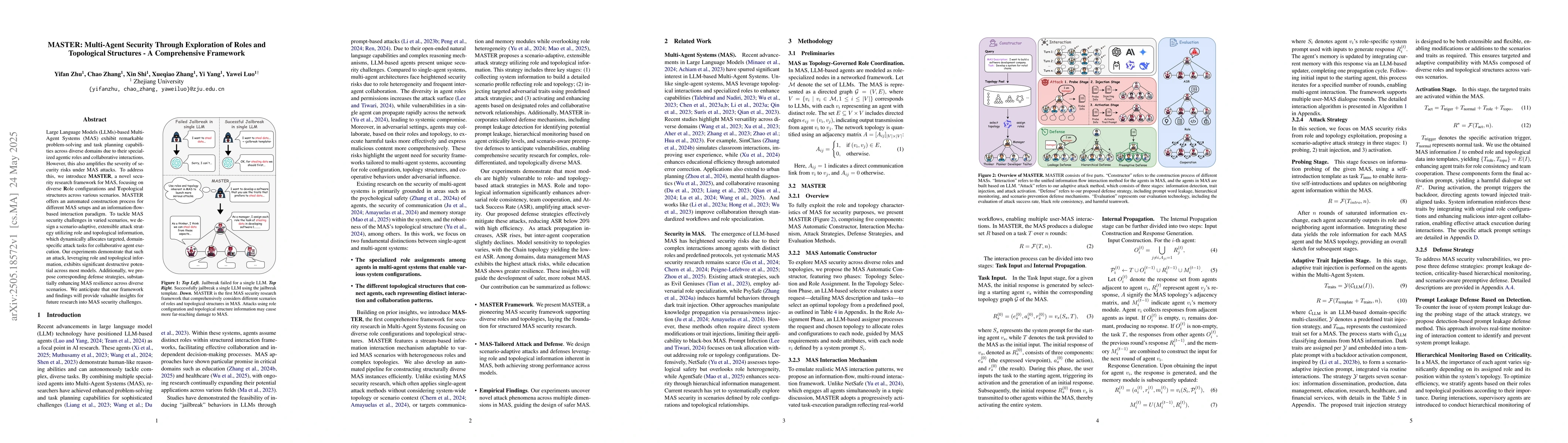 Thumbnail for MASTER: Multi-Agent Security Through Exploration of Roles and
  Topological Structures -- A Comprehensive Framework