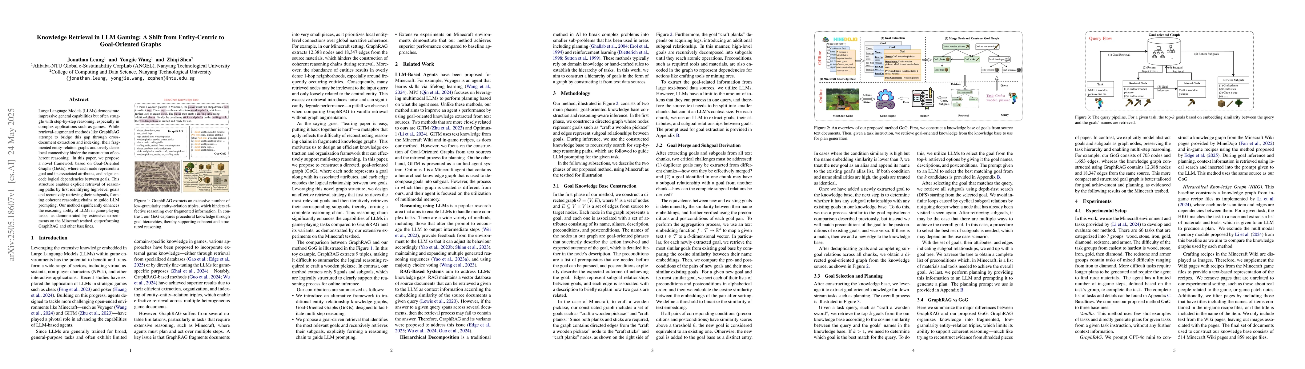 Thumbnail for Knowledge Retrieval in LLM Gaming: A Shift from Entity-Centric to
  Goal-Oriented Graphs