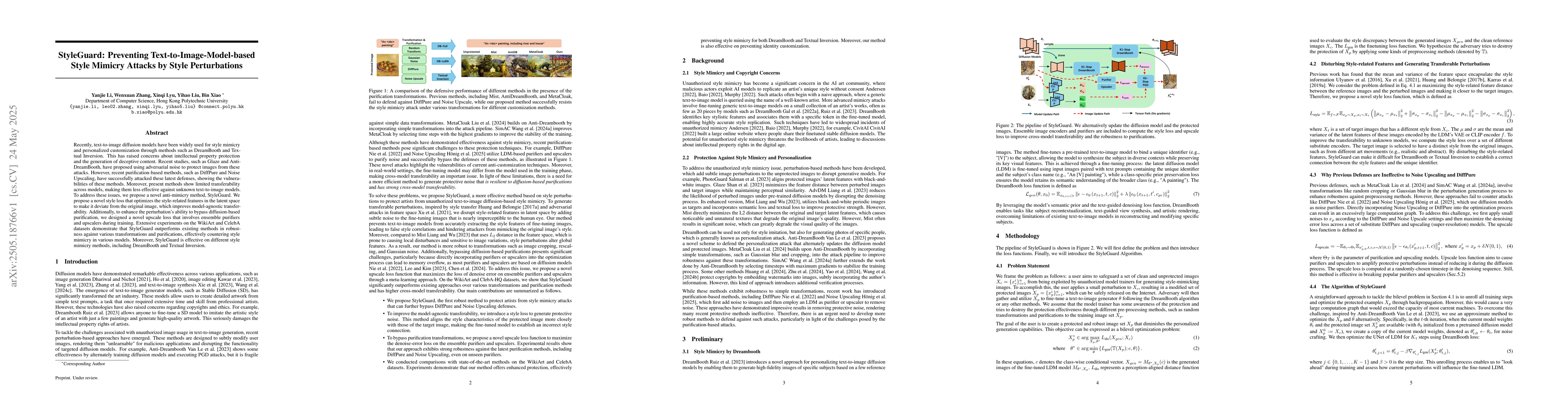 Thumbnail for StyleGuard: Preventing Text-to-Image-Model-based Style Mimicry Attacks
  by Style Perturbations