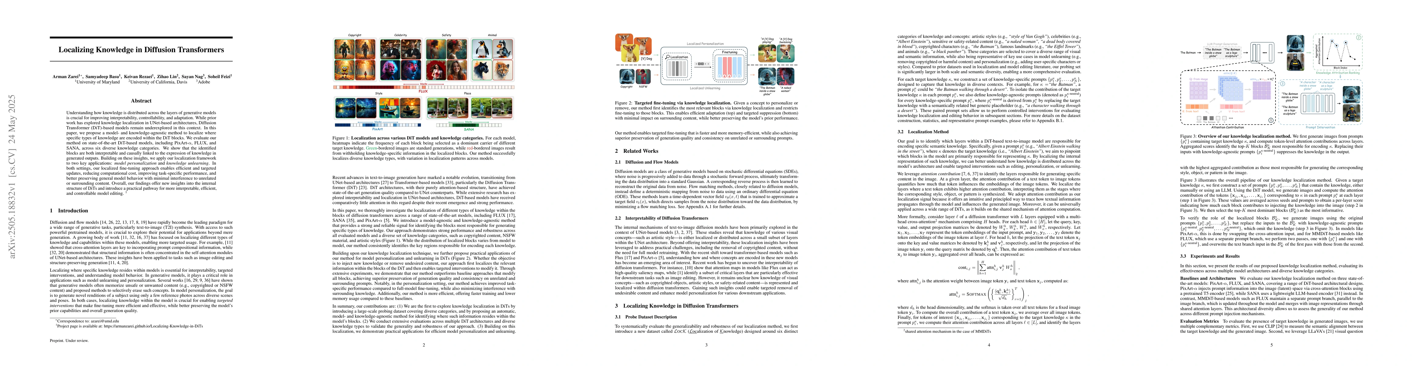 Thumbnail for Localizing Knowledge in Diffusion Transformers