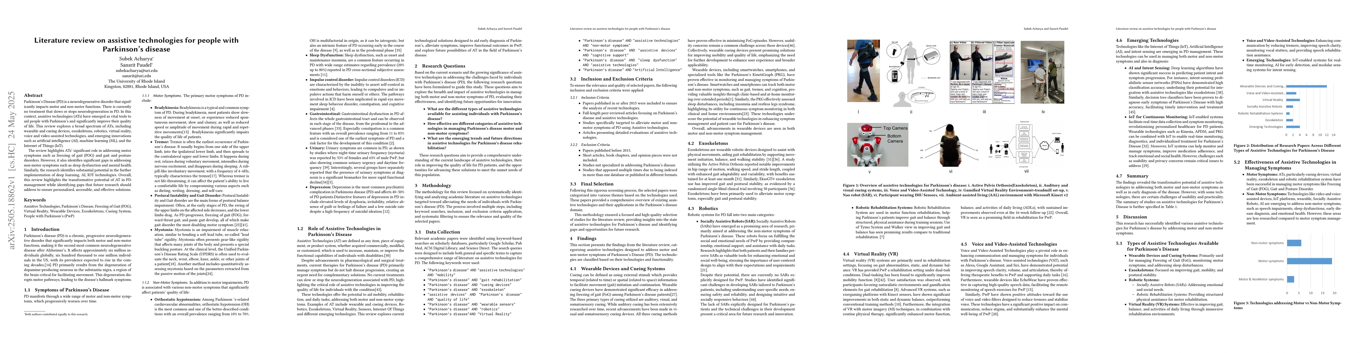 Thumbnail for Literature review on assistive technologies for people with Parkinson's
  disease