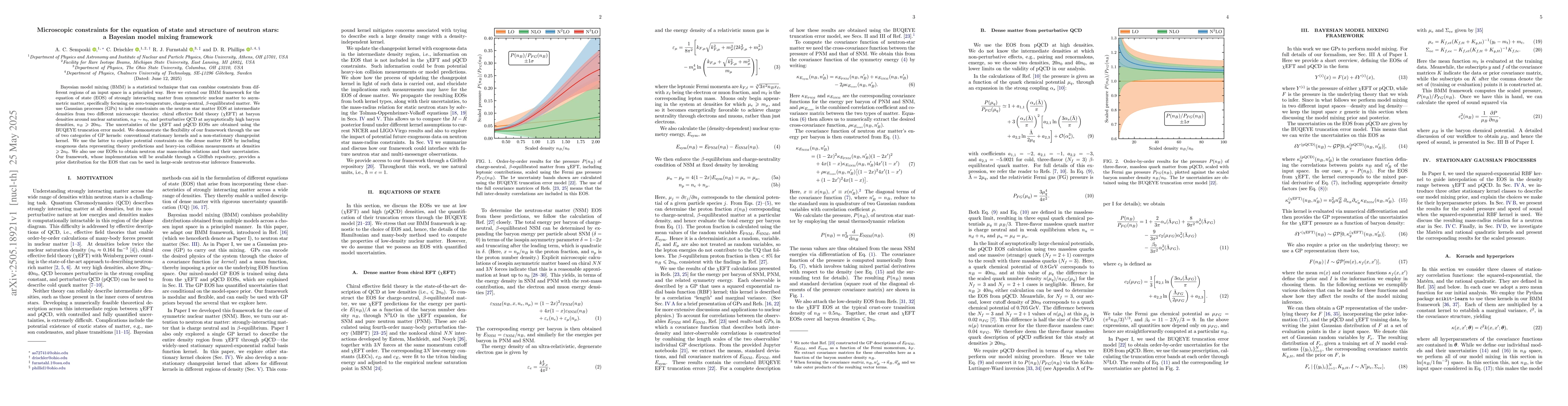 Thumbnail for Microscopic constraints for the equation of state and structure of
  neutron stars: a Bayesian model mixing framework