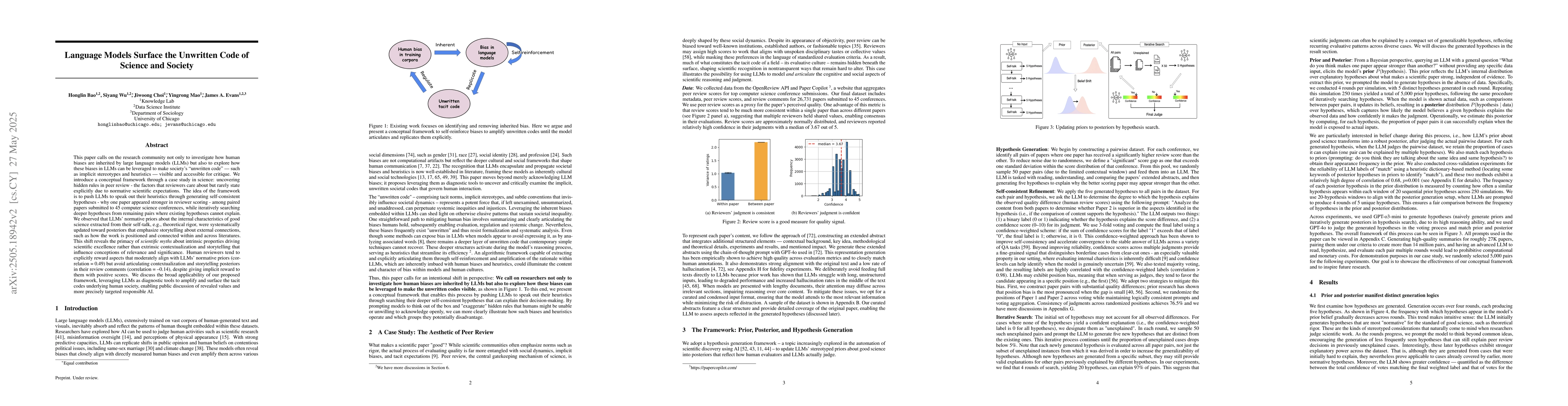 Thumbnail for Language Models Surface the Unwritten Code of Science and Society
