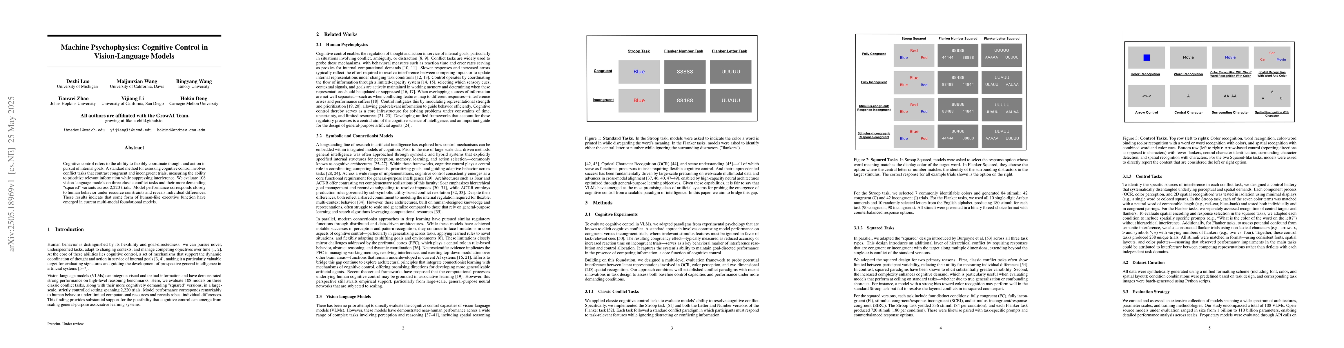 Thumbnail for Machine Psychophysics: Cognitive Control in Vision-Language Models