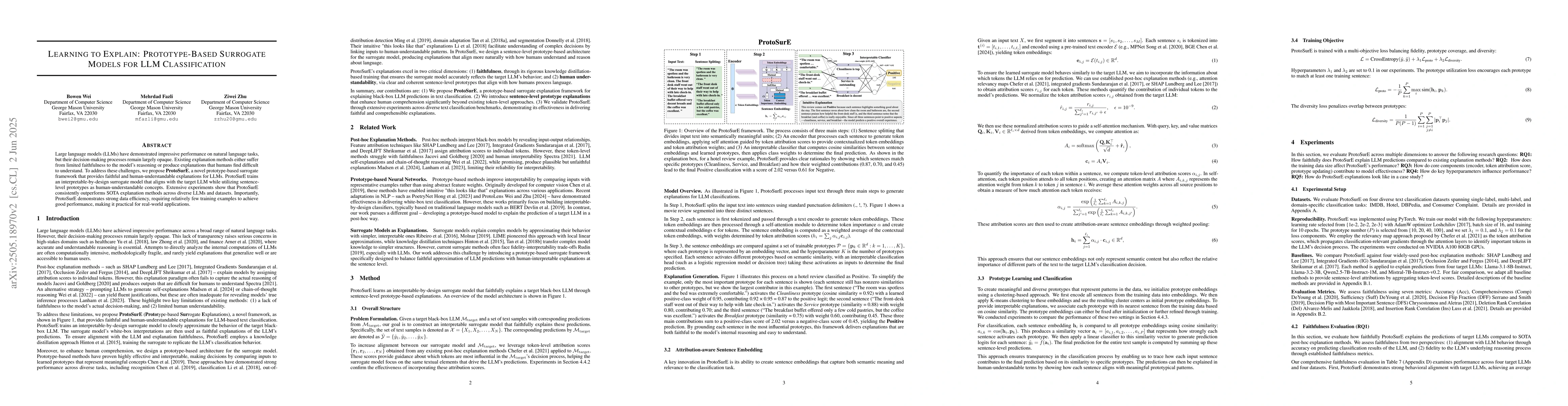 Thumbnail for Learning to Explain: Prototype-Based Surrogate Models for LLM
  Classification