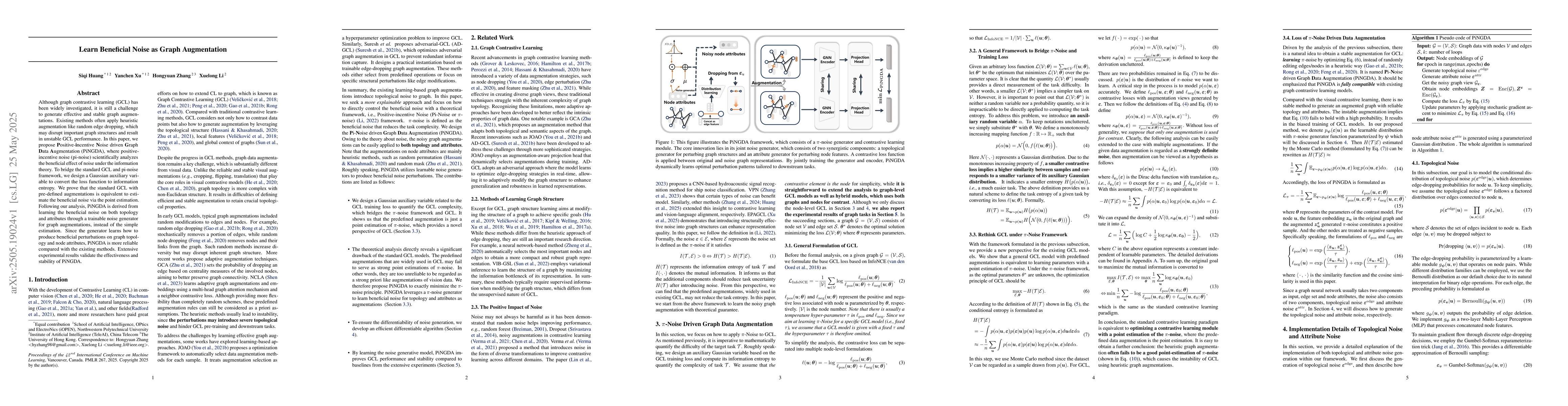 Thumbnail for Learn Beneficial Noise as Graph Augmentation