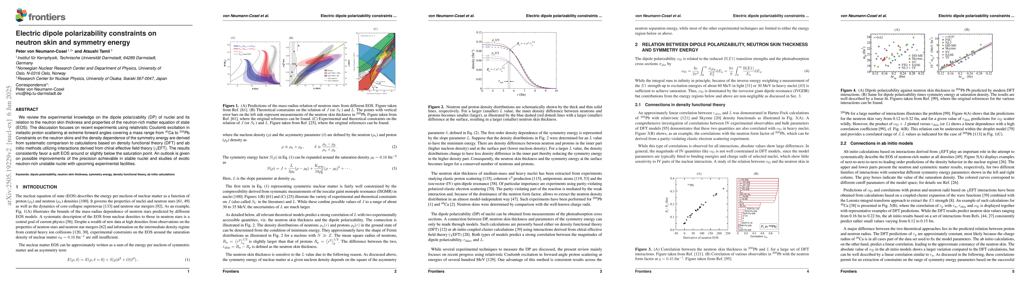 Thumbnail for Electric dipole polarizability constraints on neutron skin and symmetry
  energy