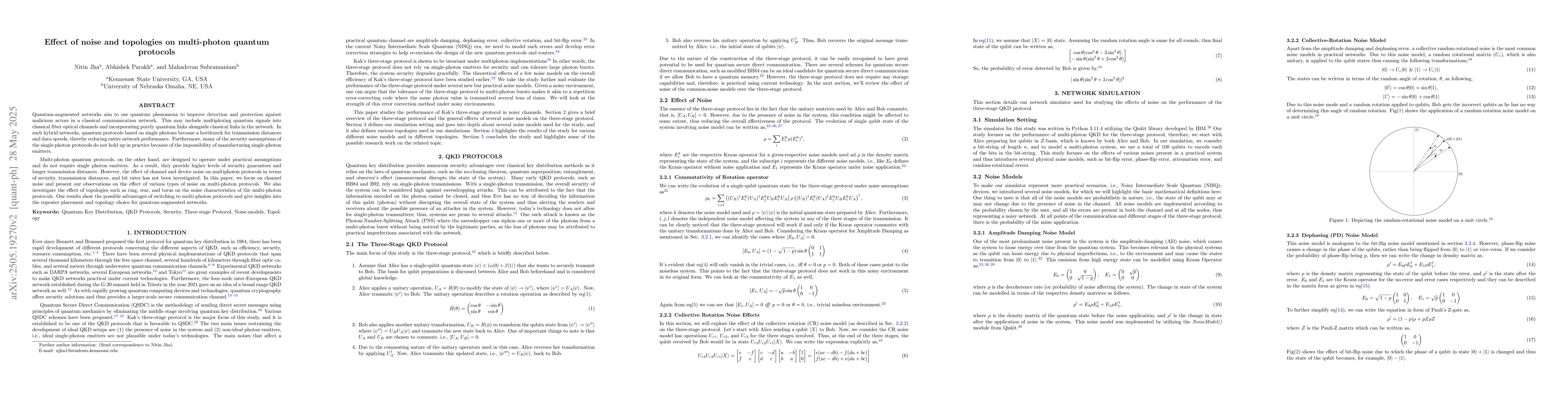 Thumbnail for Effect of noise and topologies on multi-photon quantum protocols