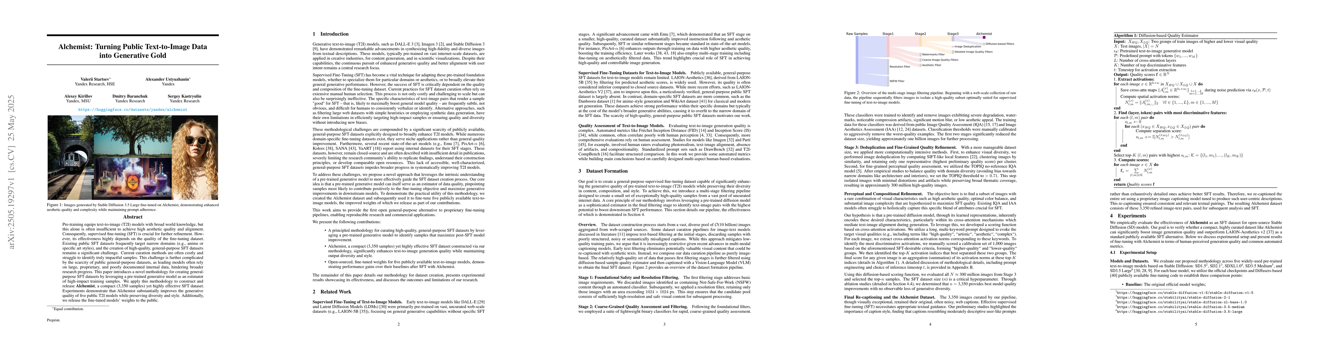 Thumbnail for Alchemist: Turning Public Text-to-Image Data into Generative Gold