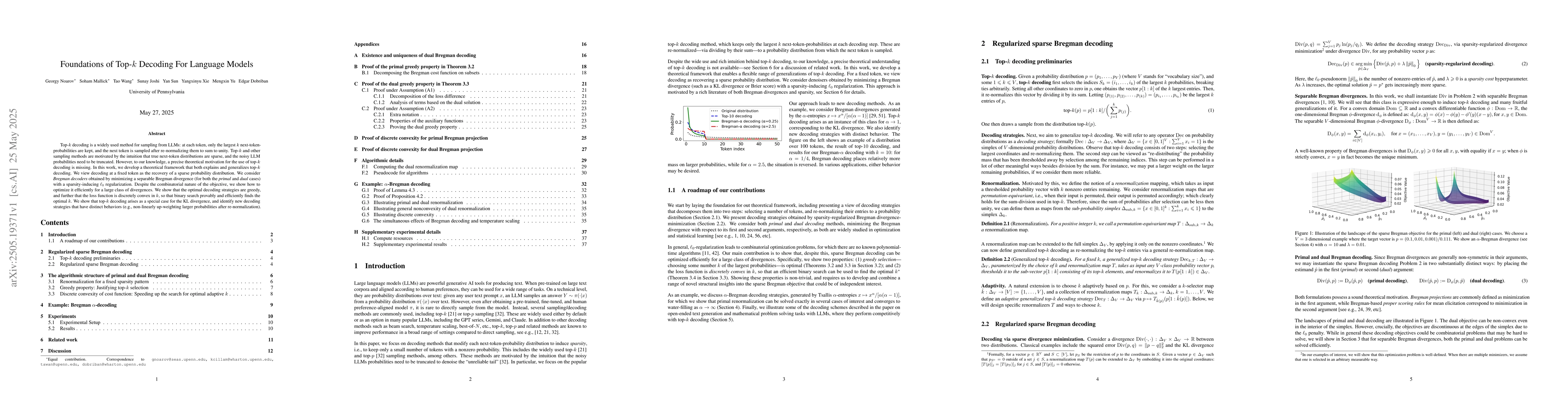 Thumbnail for Foundations of Top-$k$ Decoding For Language Models