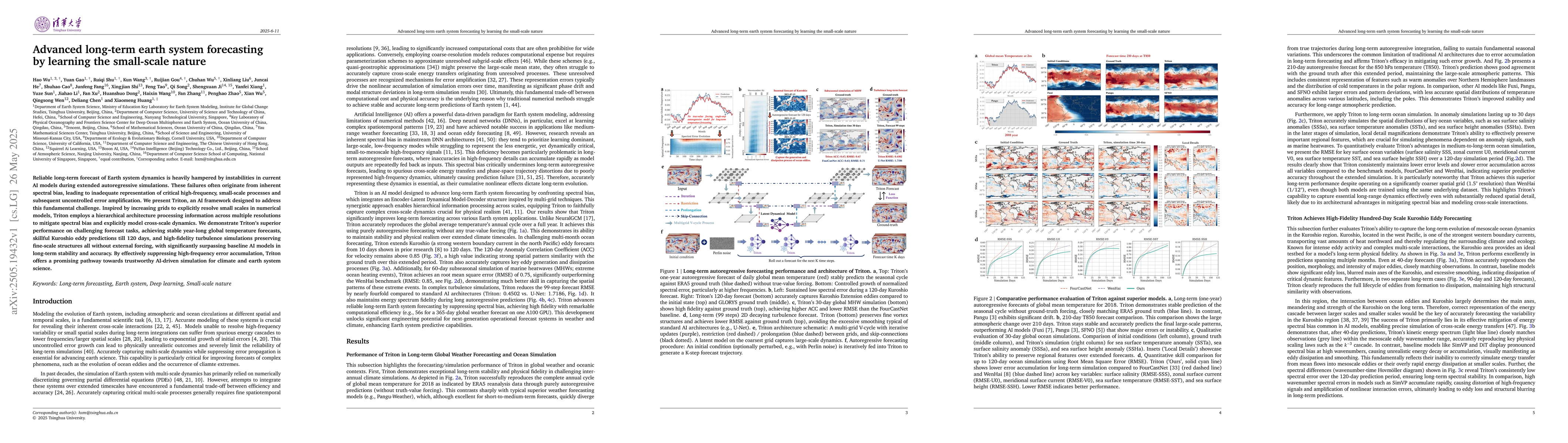 Thumbnail for Advanced long-term earth system forecasting by learning the small-scale
  nature