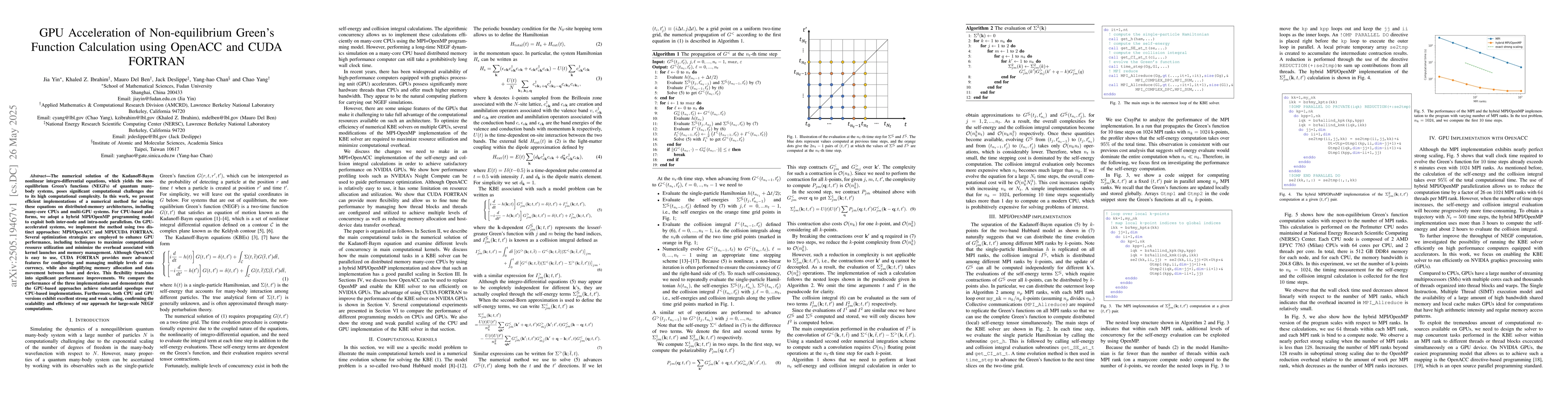 Thumbnail for GPU acceleration of non-equilibrium Green's function calculation using
  OpenACC and CUDA FORTRAN