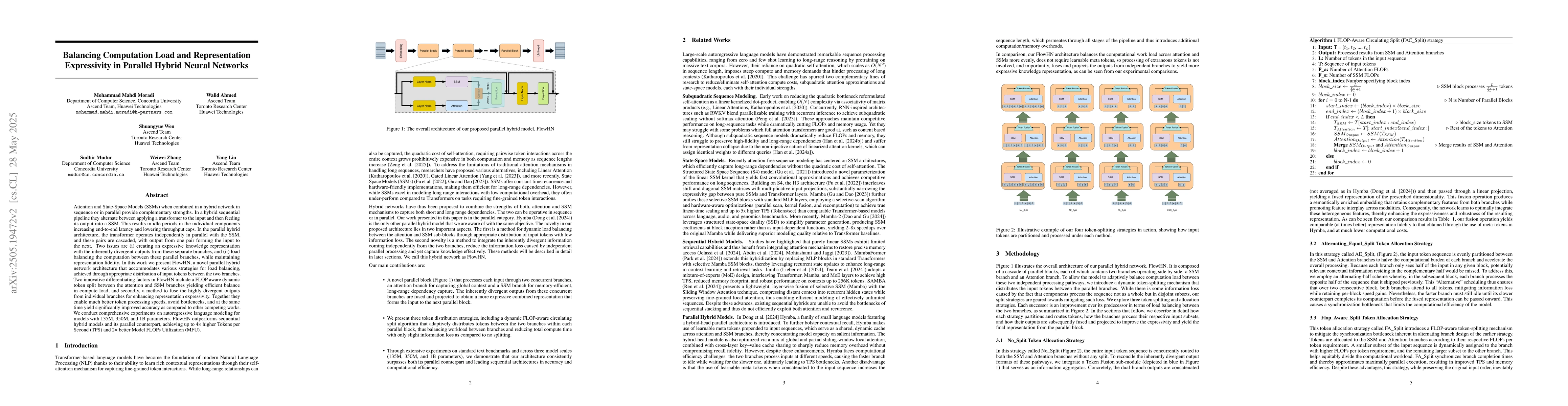 Thumbnail for Balancing Computation Load and Representation Expressivity in Parallel
  Hybrid Neural Networks