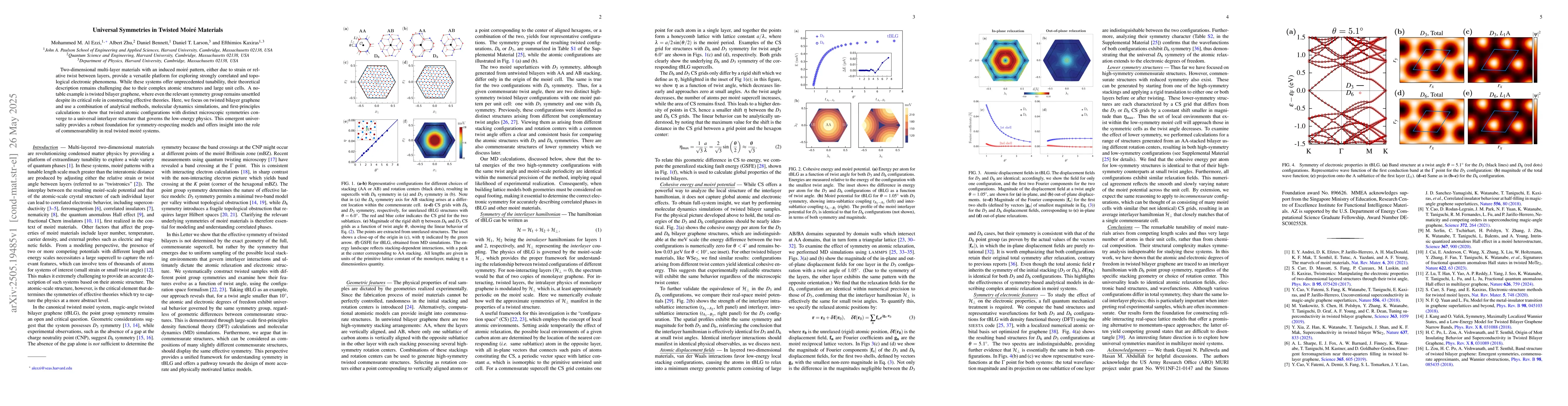 Thumbnail for Universal Symmetries in Twisted Moiré Materials