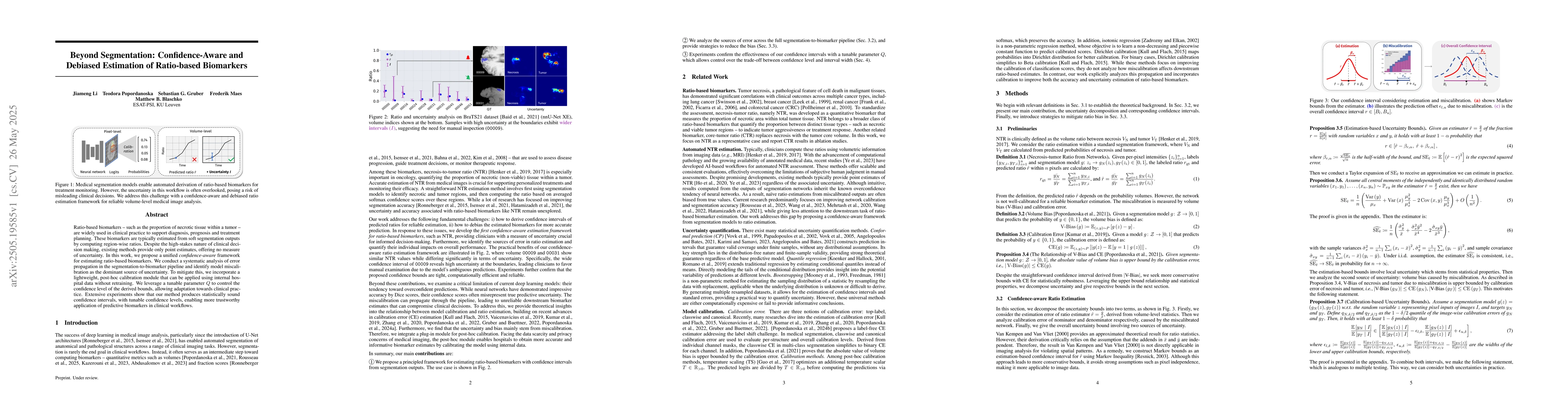 Thumbnail for Beyond Segmentation: Confidence-Aware and Debiased Estimation of
  Ratio-based Biomarkers