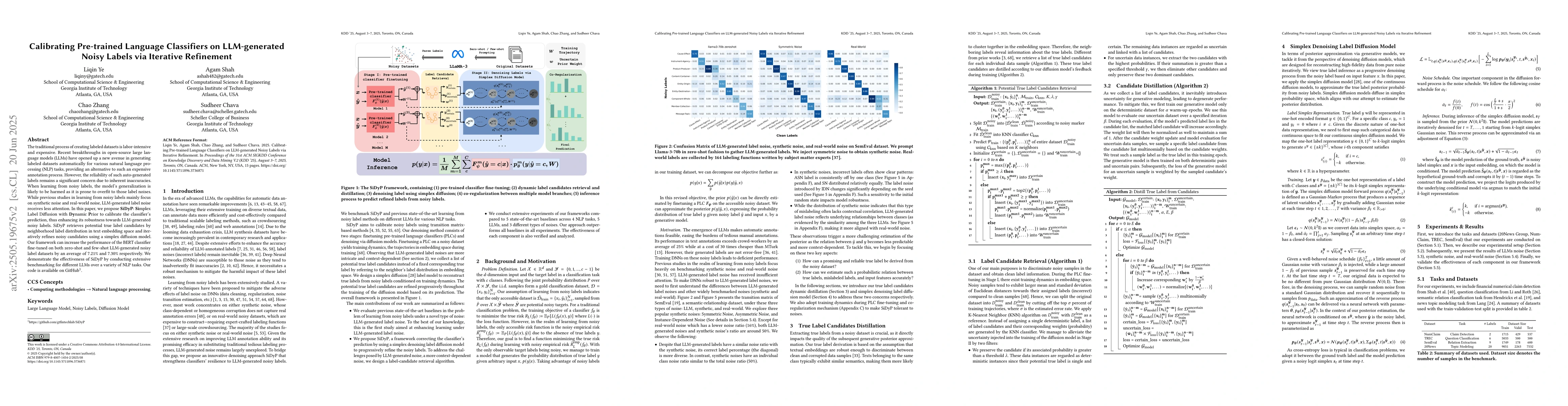 Thumbnail for Calibrating Pre-trained Language Classifiers on LLM-generated Noisy
  Labels via Iterative Refinement