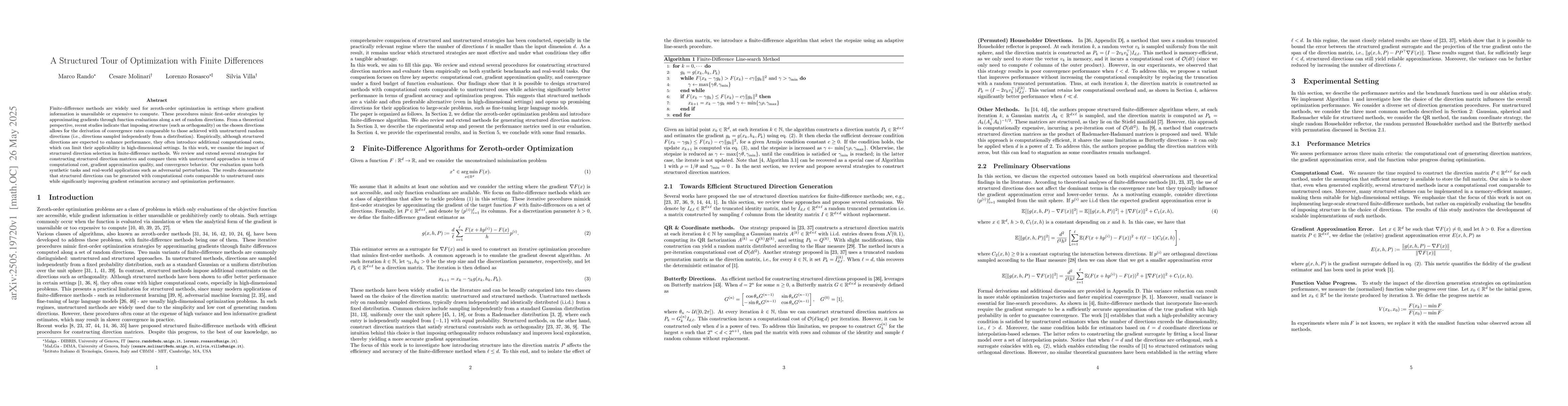 Thumbnail for A Structured Tour of Optimization with Finite Differences